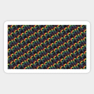 Radiant Gradient Pride (Black Background) Magnet